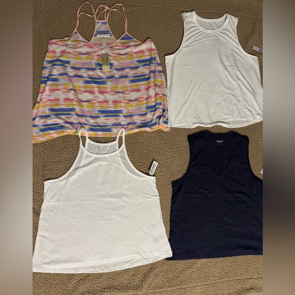Four Flowy Tank Tops